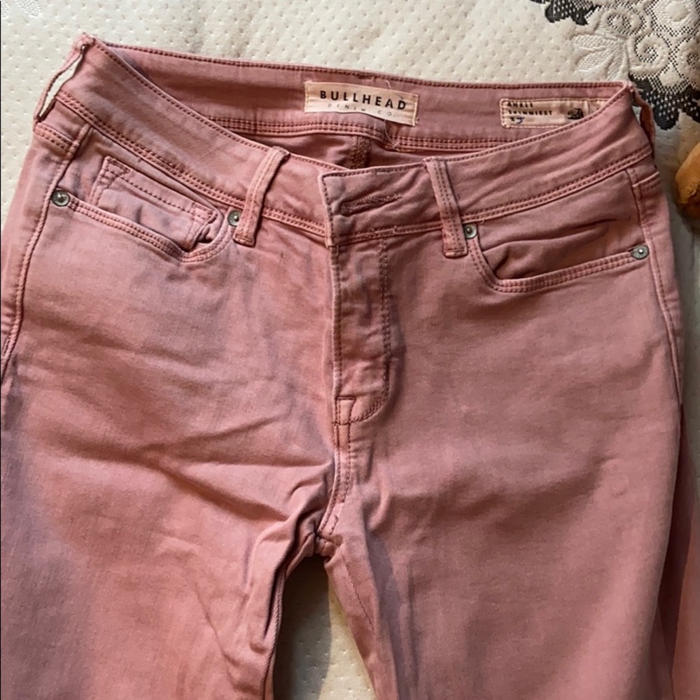 Blush Pink Skinny Jeans